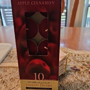 ❤️New Apple Cinnamon Tealight Candles. Pack Of 10.
